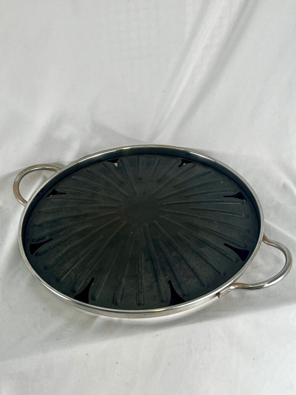 Vintage Circulon Korean BBQ Grill Pan Cast Aluminum Tabletop Grill 12”
